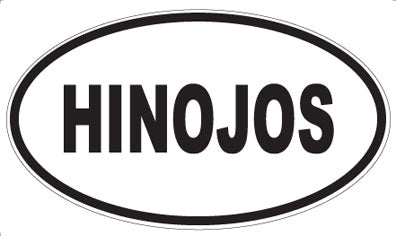 HINOJOS - Oval Magnet