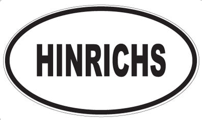 HINRICHS - Oval Magnet