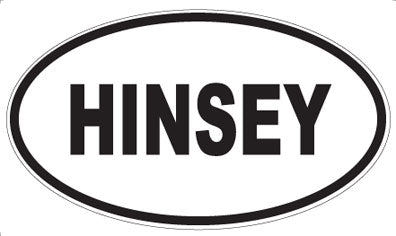 HINSEY - Oval Magnet