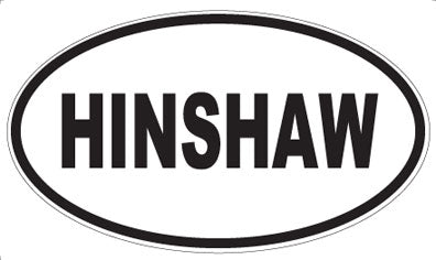 HINSHAW - Oval Sticker