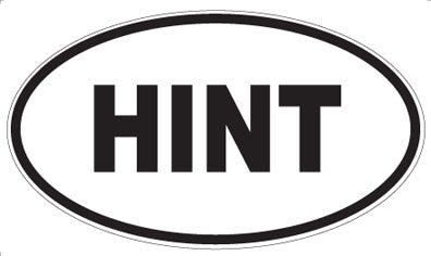 HINT - Oval Magnet