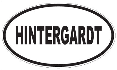 HINTERGARDT - Oval Magnet