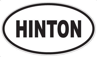 HINTON - Oval Magnet