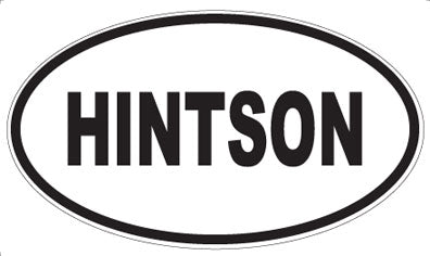 HINTSON - Oval Magnet