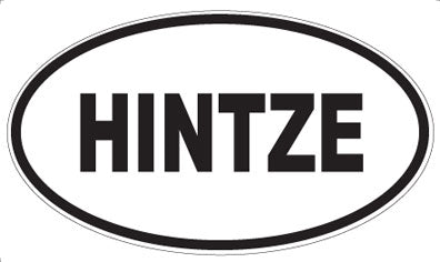 HINTZE - Oval Magnet