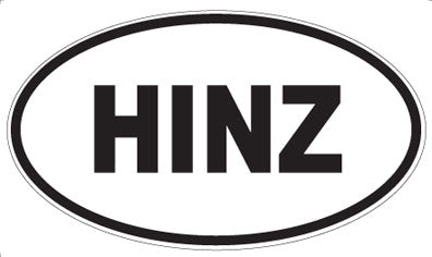 HINZ - Oval Sticker