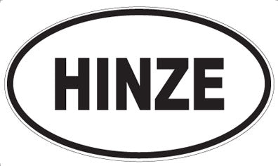 HINZE - Oval Magnet