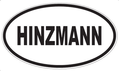 HINZMANN - Oval Sticker