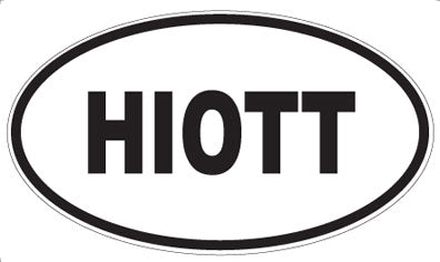 HIOTT - Oval Sticker