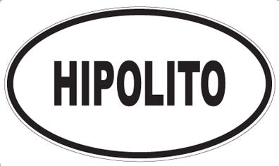 HIPOLITO - Oval Sticker