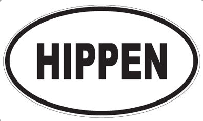 HIPPEN - Oval Magnet