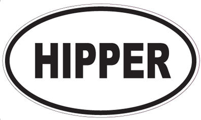 HIPPER - Oval Sticker