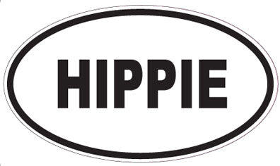 HIPPIE - Oval Sticker