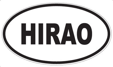HIRAO - Oval Sticker
