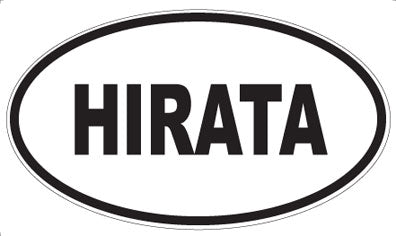 HIRATA - Oval Sticker