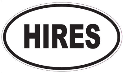HIRES - Oval Sticker