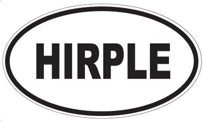 HIRPLE - Oval Sticker