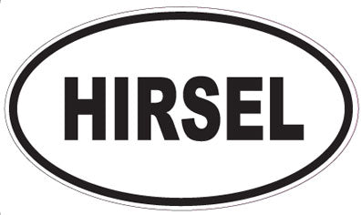 HIRSEL - Oval Sticker