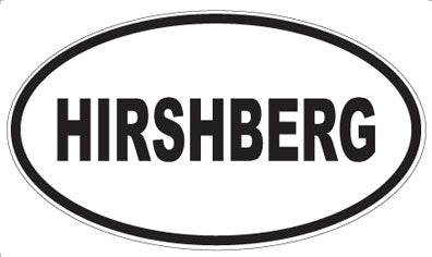 HIRSHBERG - Oval Sticker