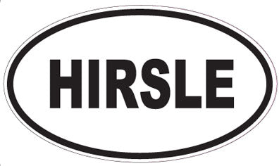 HIRSLE - Oval Sticker