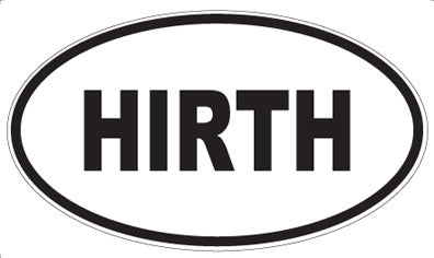 HIRTH - Oval Sticker