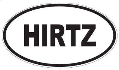 HIRTZ - Oval Magnet