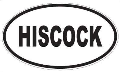 HISCOCK - Oval Sticker