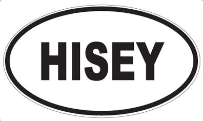 HISEY - Oval Magnet
