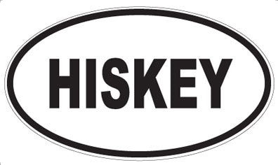 HISKEY - Oval Magnet