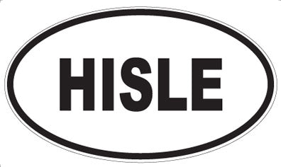 HISLE - Oval Sticker