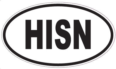 HISN - Oval Sticker