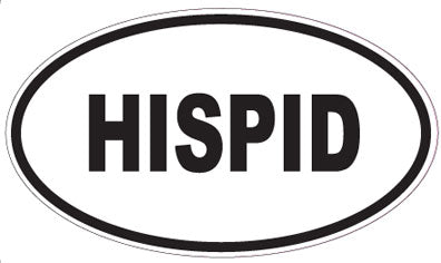 HISPID - Oval Sticker