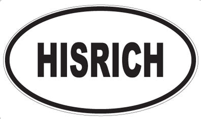 HISRICH - Oval Magnet