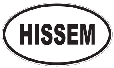 HISSEM - Oval Sticker