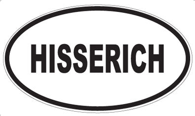 HISSERICH - Oval Sticker