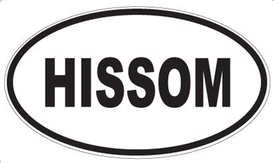 HISSOM - Oval Magnet
