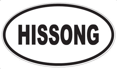 HISSONG - Oval Sticker