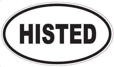 HISTED - Oval Sticker