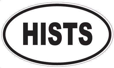 HISTS - Oval Sticker