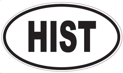 HIST - Oval Sticker