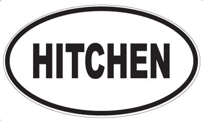HITCHEN - Oval Sticker