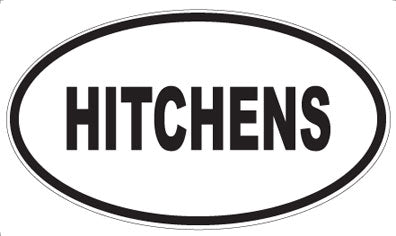 HITCHENS - Oval Magnet