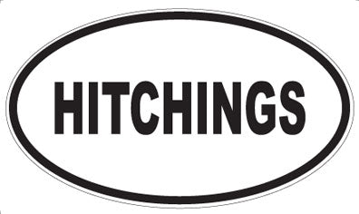 HITCHINGS - Oval Sticker