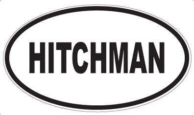 HITCHMAN - Oval Sticker