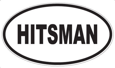 HITSMAN - Oval Magnet