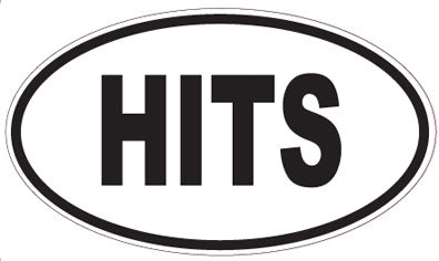 HITS - Oval Sticker