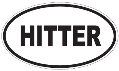 HITTER - Oval Sticker