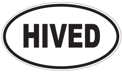 HIVED - Oval Sticker