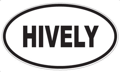 HIVELY - Oval Sticker