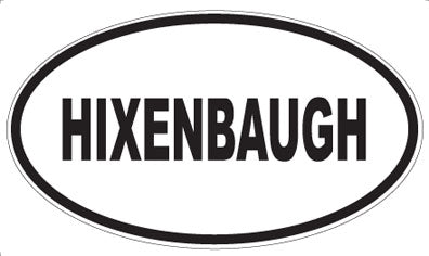 HIXENBAUGH - Oval Magnet